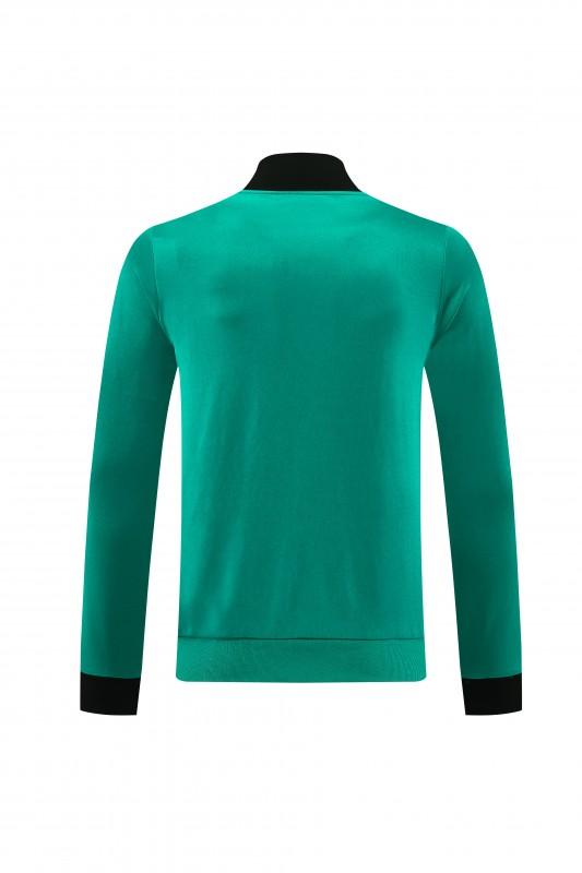 25/26 ليفربول جاكيت أخضر بسحاب كامل + بنطلون طويل + جاكيت أخضر بسحاب كامل