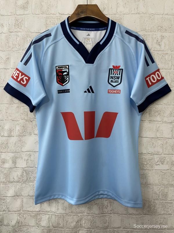 2026 NSW Blues Sky Blue with Navy Trim  Jersey