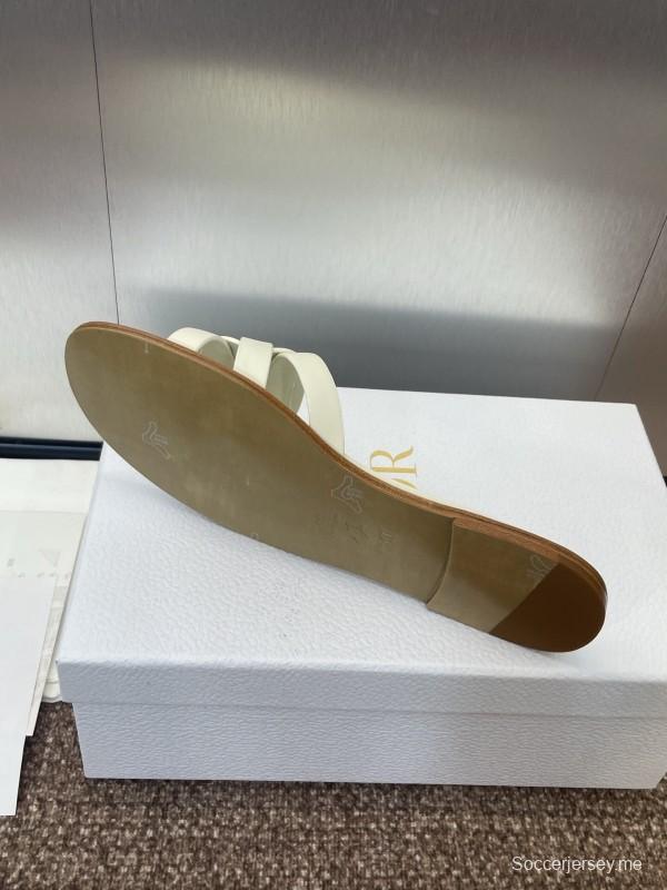 صنادل ديور D-Club D-Club جيلي ملون مجوف بحزام متقاطع للنساء - KFY00280