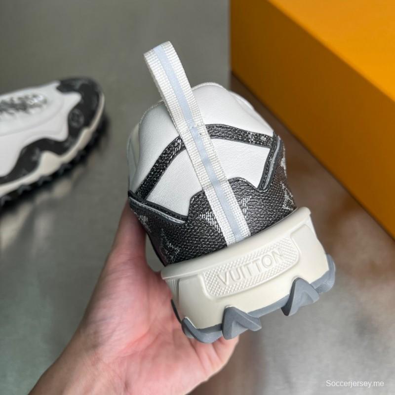 حذاء LV RUSH RUSH من جلد العجل المعدني LV الدائري الدائري المقاوم للانزلاق ذو تصميم كاجوال منخفض - YC