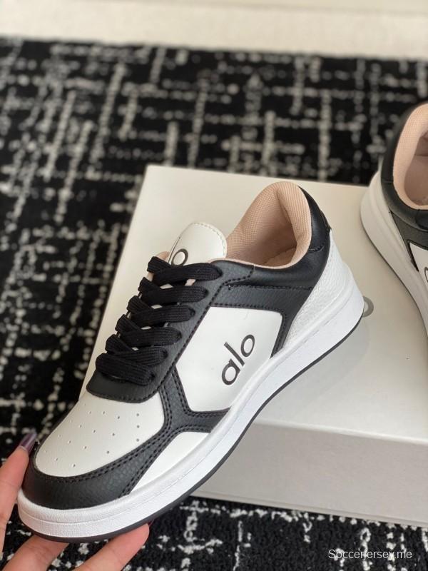 حذاء رياضي أبيض بلونين من ألو 2025 س س س بنعل أبيض مكتنزة مريحة كاجوال - KFY00280