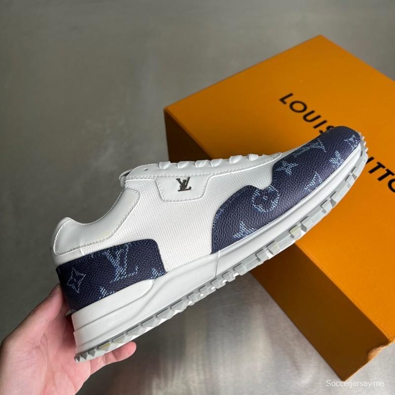 حذاء كاجوال للرجال بأربطة مستديرة من الجلد من ليف رن اواي برباط عند الأصابع - YC