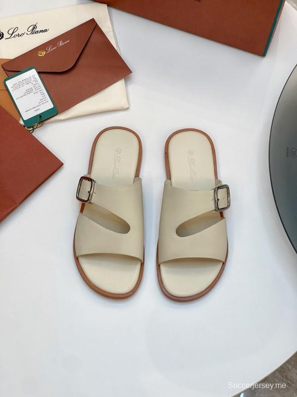 شباشب لورو بيانا 2025 SS للرجال لربيع وصيف 2025 للرجال بخياطة عالية الجودة ونعل أصلي - AS00250