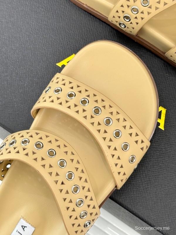 صندل كاجوال مجوف من ALAIA 2025 SS - KFY00260