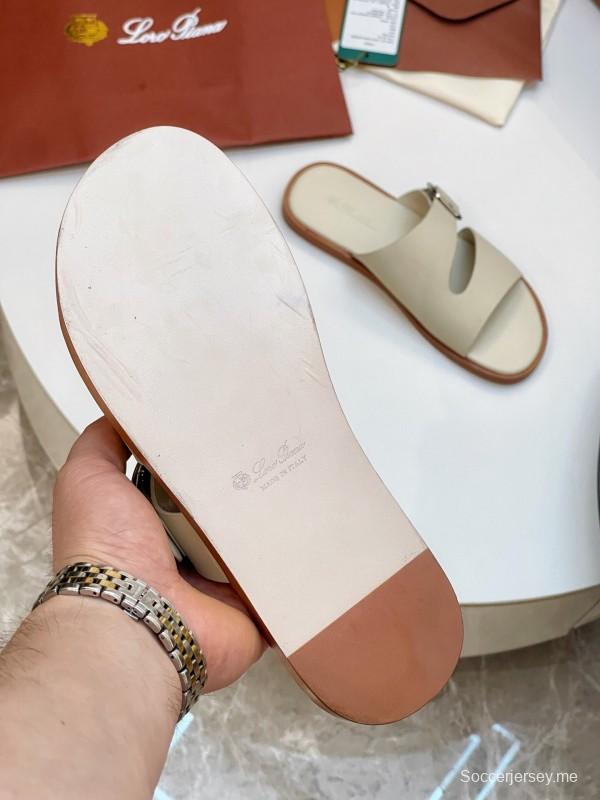 شباشب لورو بيانا 2025 SS للرجال لربيع وصيف 2025 للرجال بخياطة عالية الجودة ونعل أصلي - AS00250