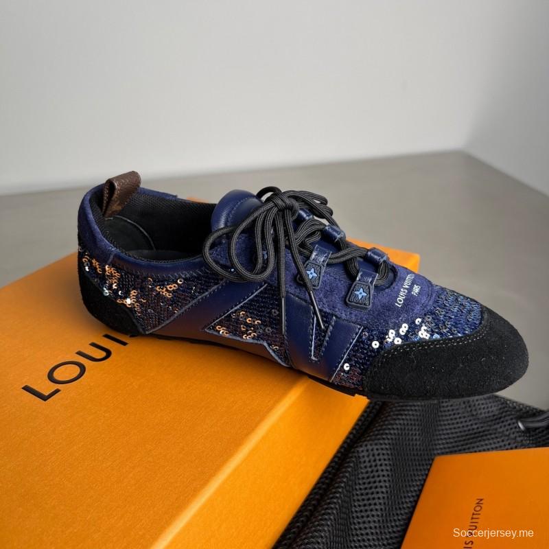 إل في سنيكرينا 2025/إس إس إس أحذية باليه مستديرة من الأمام برباط من الأمام ومنخفضة العلوية كاجوال لايف ستايل - YC