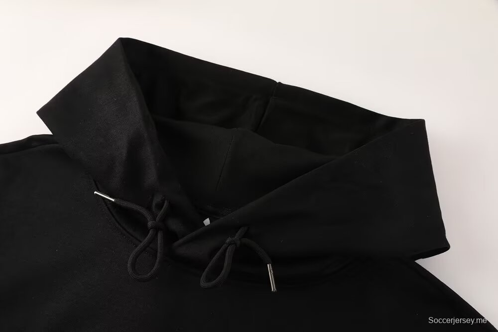 25/26 يوفنتوس سويت شيرت أسود كامل بسحاب + بنطلون طويل + جاكيت أسود بسحاب