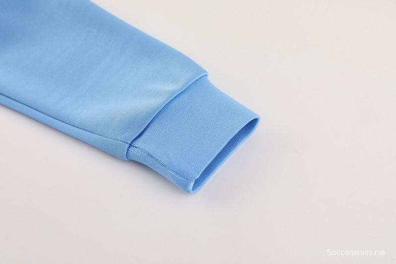 2025 أديداس 2025 جاكيت أديداس أزرق ملون بسحاب كامل + بنطلون طويل