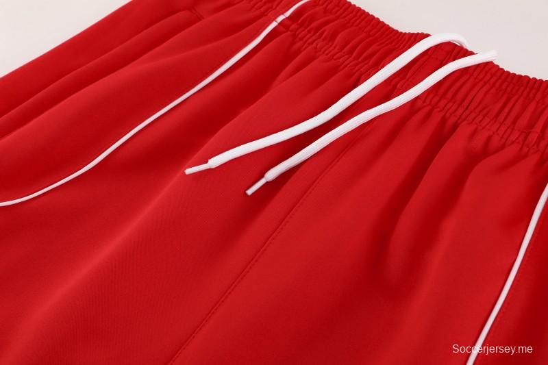 25/26 بايرن 07 سترة حمراء بسحاب كامل + بنطلون طويل + بنطلون طويل