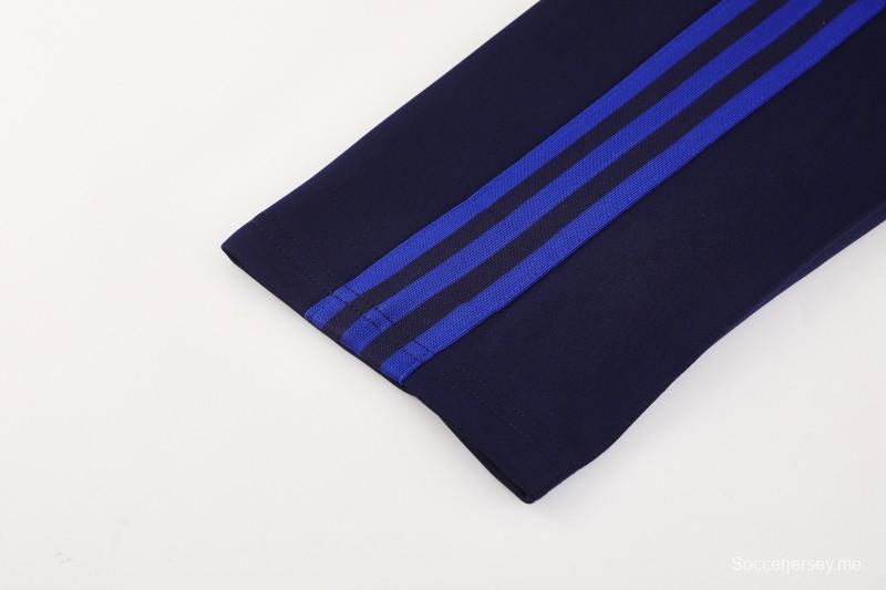 25/26 أولمبيك ليون/أولمبيك ليون أزرق سحاب كامل سترة + بنطال طويل