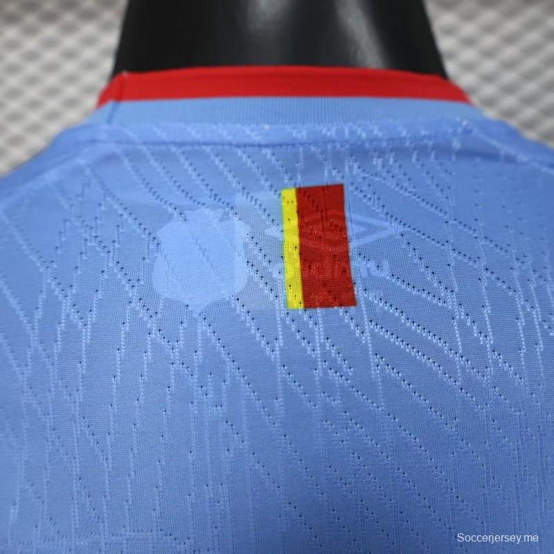 نسخة اللاعب 2026 قميص منتخب جمهورية الكونغو الديمقراطية 2026 قميص منتخب جمهورية الكونغو الديمقراطية بلون أزرق سماوي ملتهب