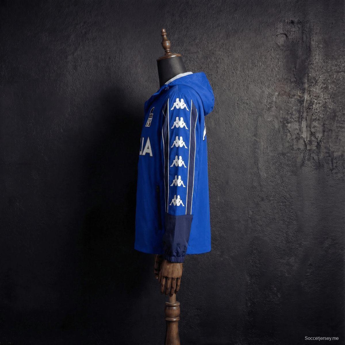 1998 سترة زرقاء على الطراز القديم من إيطاليا