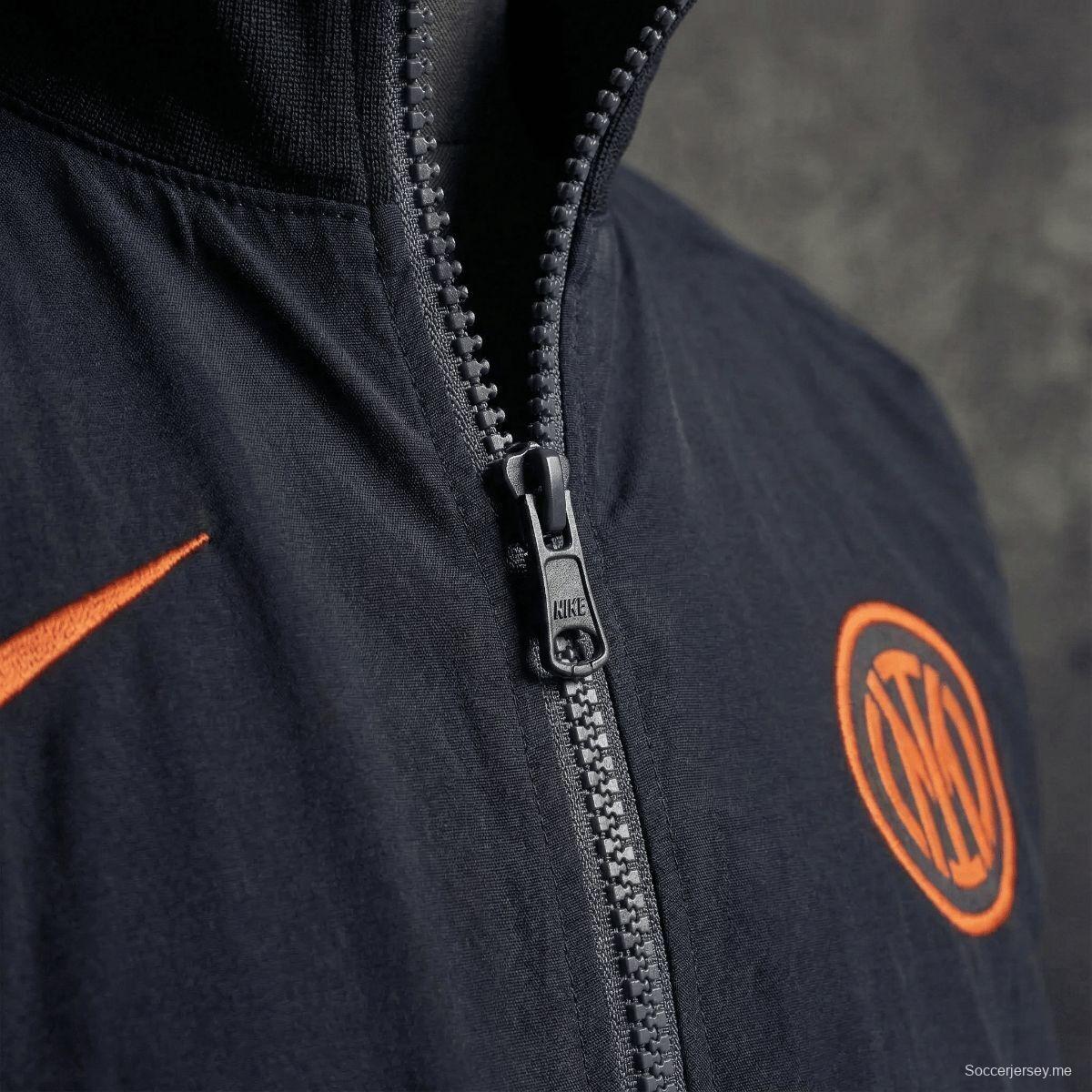 2026 إنتر ميلان سترة سوداء واقية من الرياح