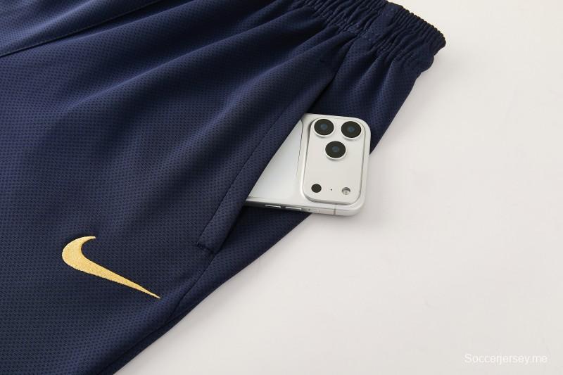 2026 NIKE سترة زرقاء بسحاب كامل + بنطال طويل