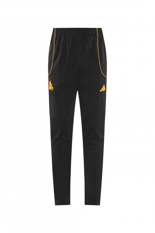 26/27 رومان: طقم رياضي أسود بغطاء للرأس وسحاب كامل + بنطال طويل