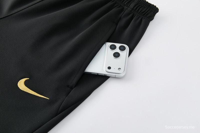 2026 NIKE سترة سوداء بسحاب كامل + بنطال طويل