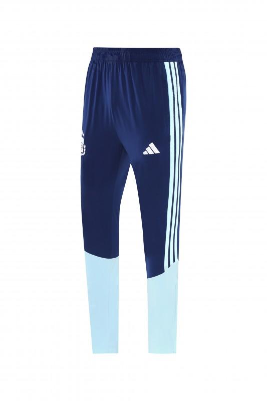 2026 سترة زرقاء داكنة بزر كامل + بنطال طويل من الأرجنتين