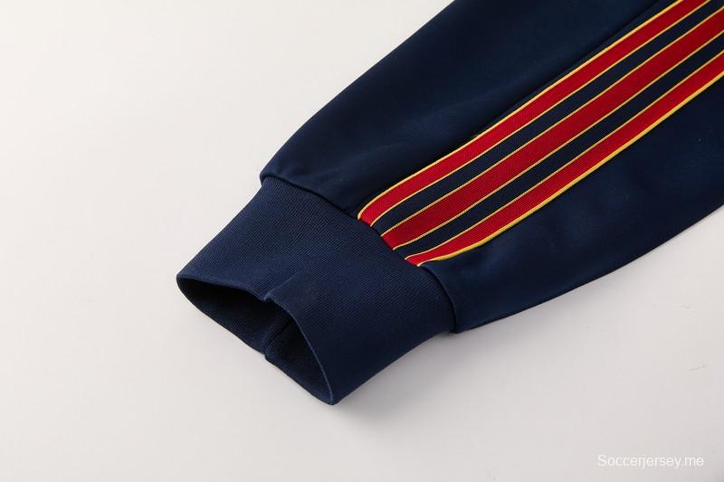 25/26 روما وايت جاكيت بسحاب كامل + بنطال طويل