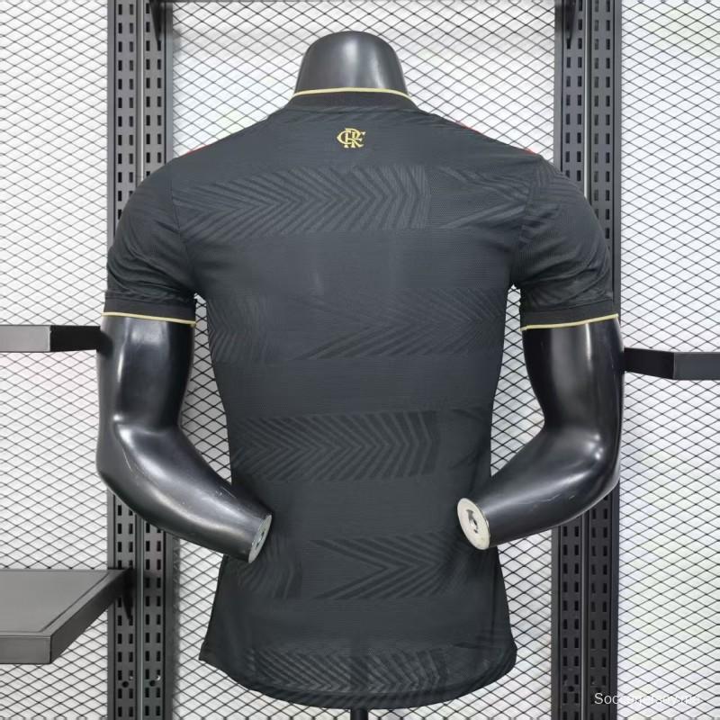 25/26 نسخة اللاعبين قميص فلامنغو الأسود للعب خارج أرضه