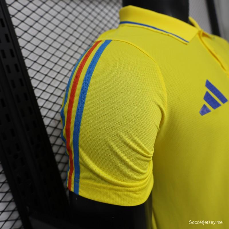 قميص بولو للاعبين، الإصدار 2026، اللون الأصفر، كولومبيا