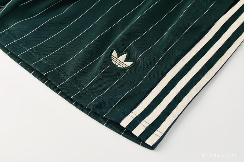 26/27 يوفنتوس أخضر داكن بأكمام قصيرة + شورت كرة قدم