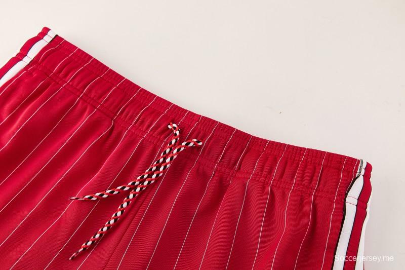 26/27  قميص مانشستر يونايتد الأحمر بأكمام قصيرة + شورت كرة قدم