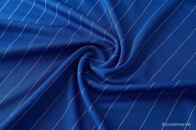 26/27 تشيلسي FC  أزرق  مخطط بأكمام قصيرة + شورت كرة قدم أبيض