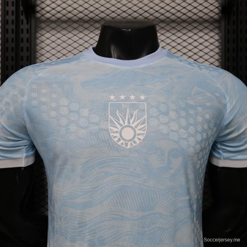 قميص أوروغواي للعب على أرضها - إصدار خاص باللون الأزرق الفاتح - إصدار اللاعب 2026