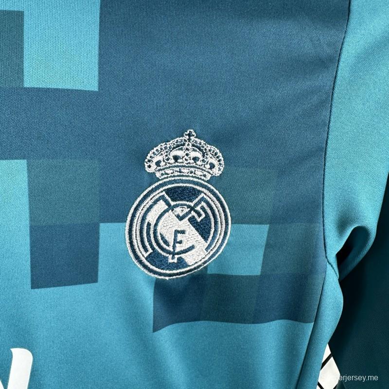 قميص ريال مدريد الثالث للأطفال طويل الأكمام لموسم 2017/2018