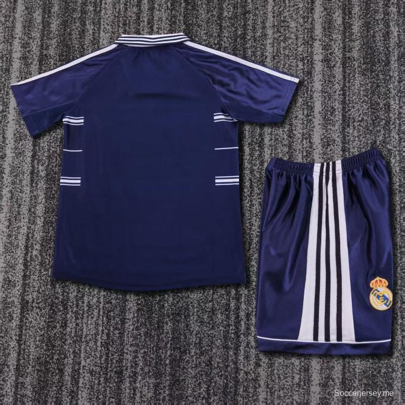 قميص ريال مدريد الأزرق الداكن للعب خارج أرضه من موسم 98/99