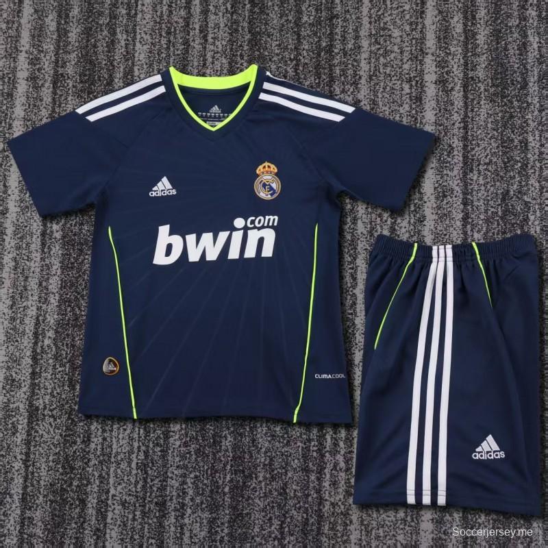 قميص ريال مدريد الزي الخارجي باللون الأزرق الداكن لموسم 2010/2011
