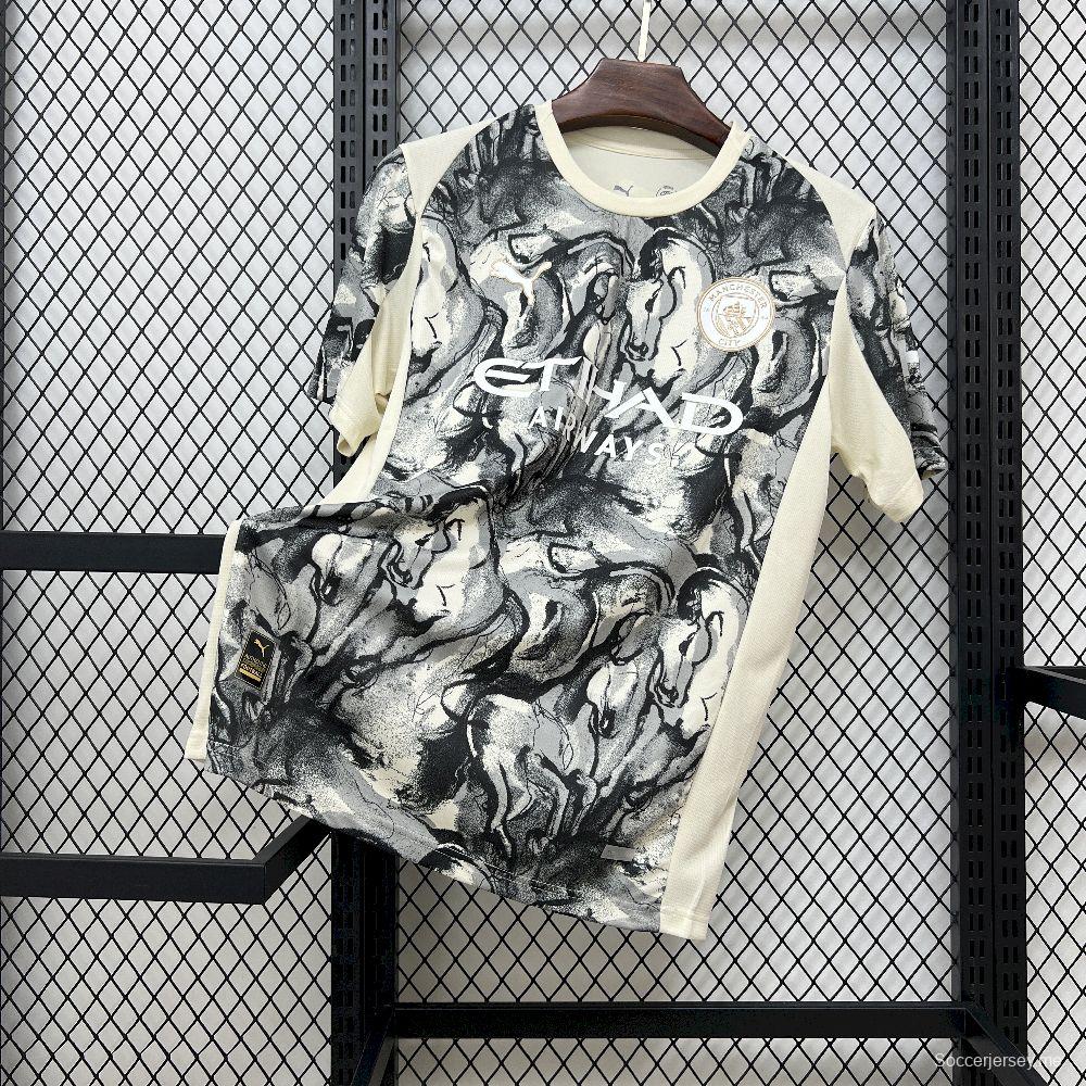 2025/26 قميص عام الحصان لمانشستر سيتي للرجال إصدار خاص من مانشستر سيتي