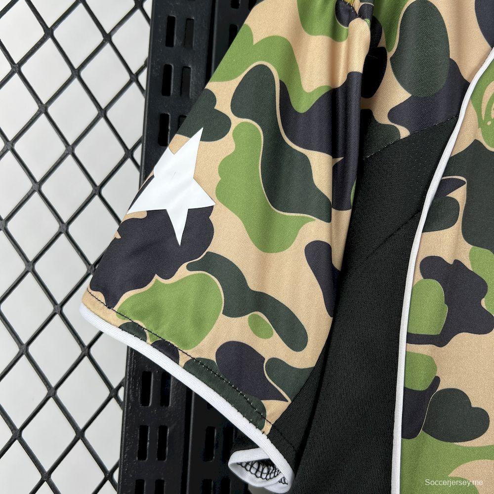 2025/26 قميص مموّه للرجال AD X BAPE كامو