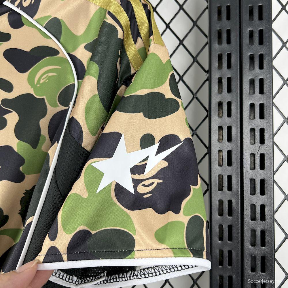 2025/26 قميص مموّه للرجال AD X BAPE كامو