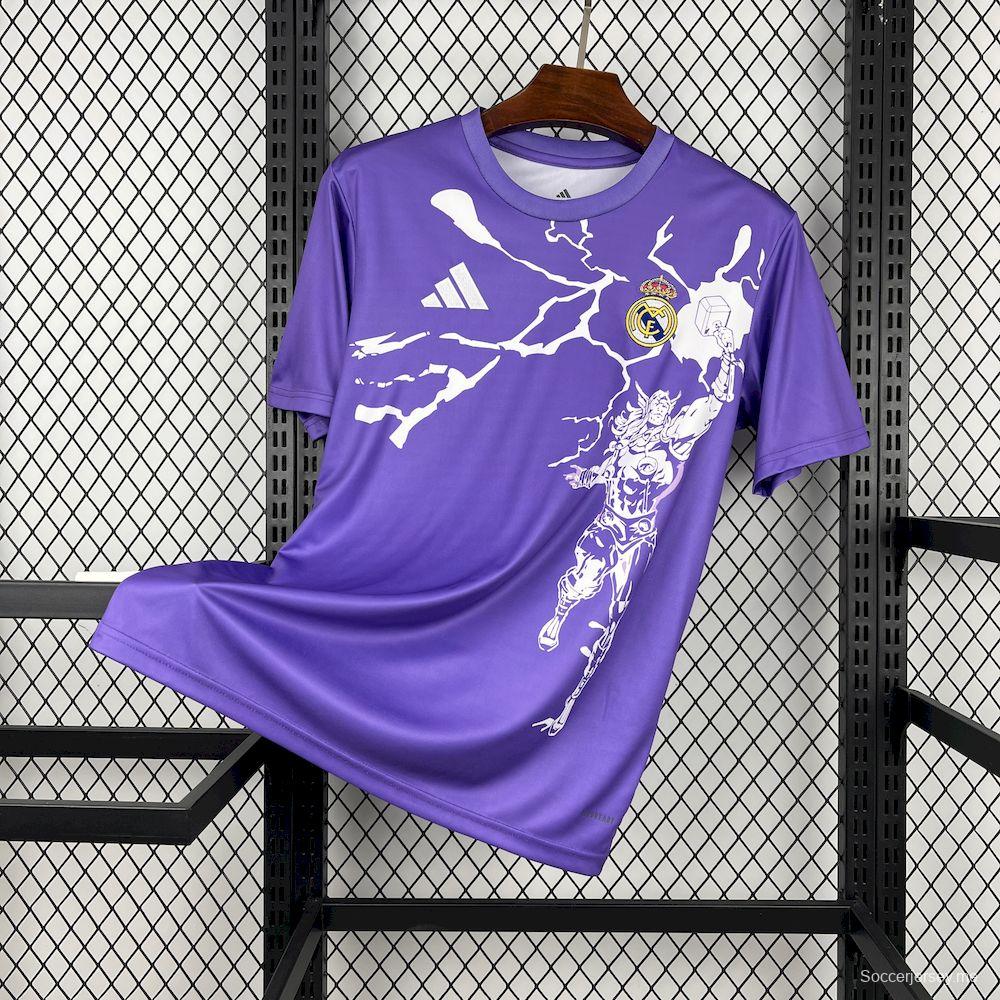 قميص ريال مدريد للرجال لموسم 2025/2026 قبل المباريات