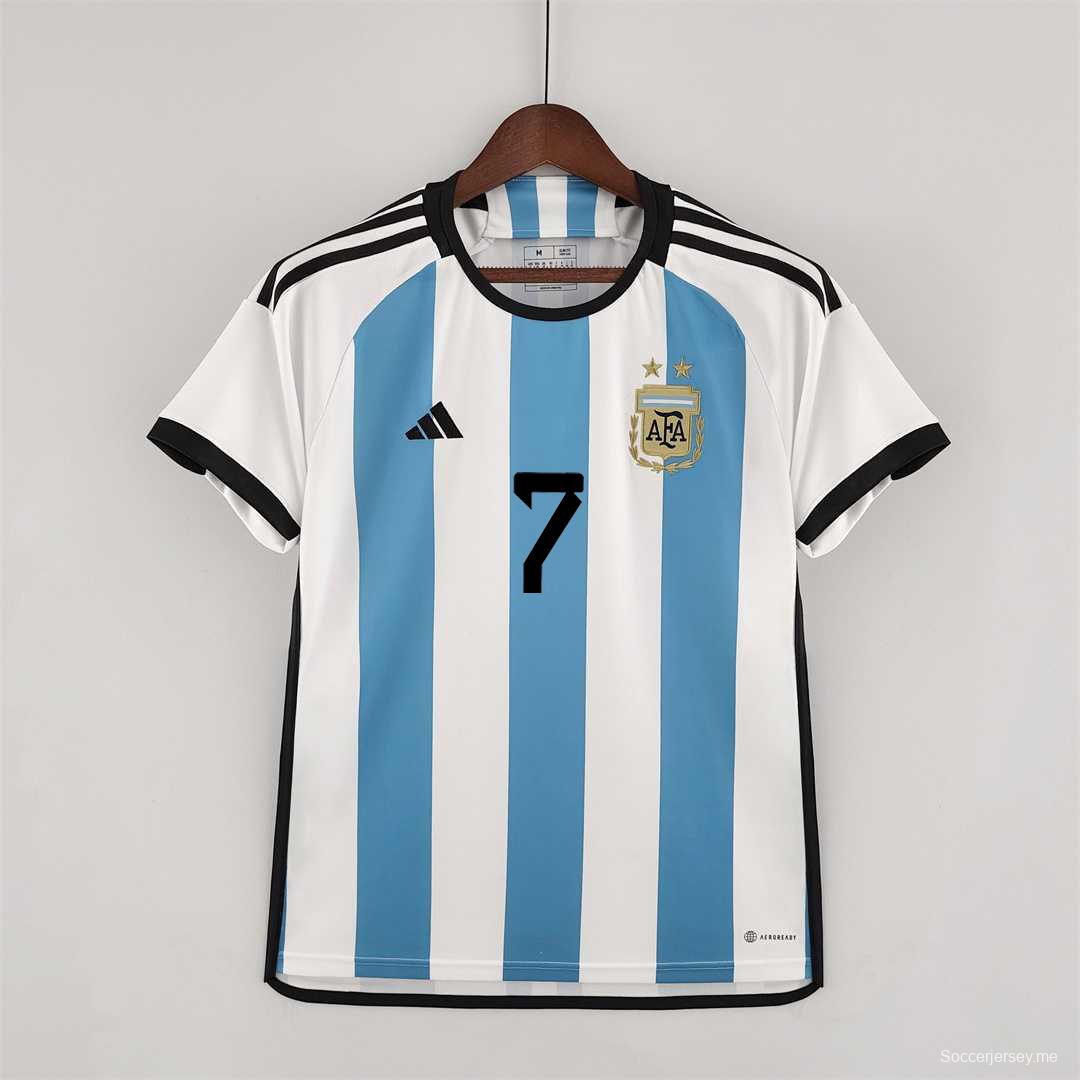 2022 قميص منتخب الأرجنتين 2022 لكرة القدم الأساسي

