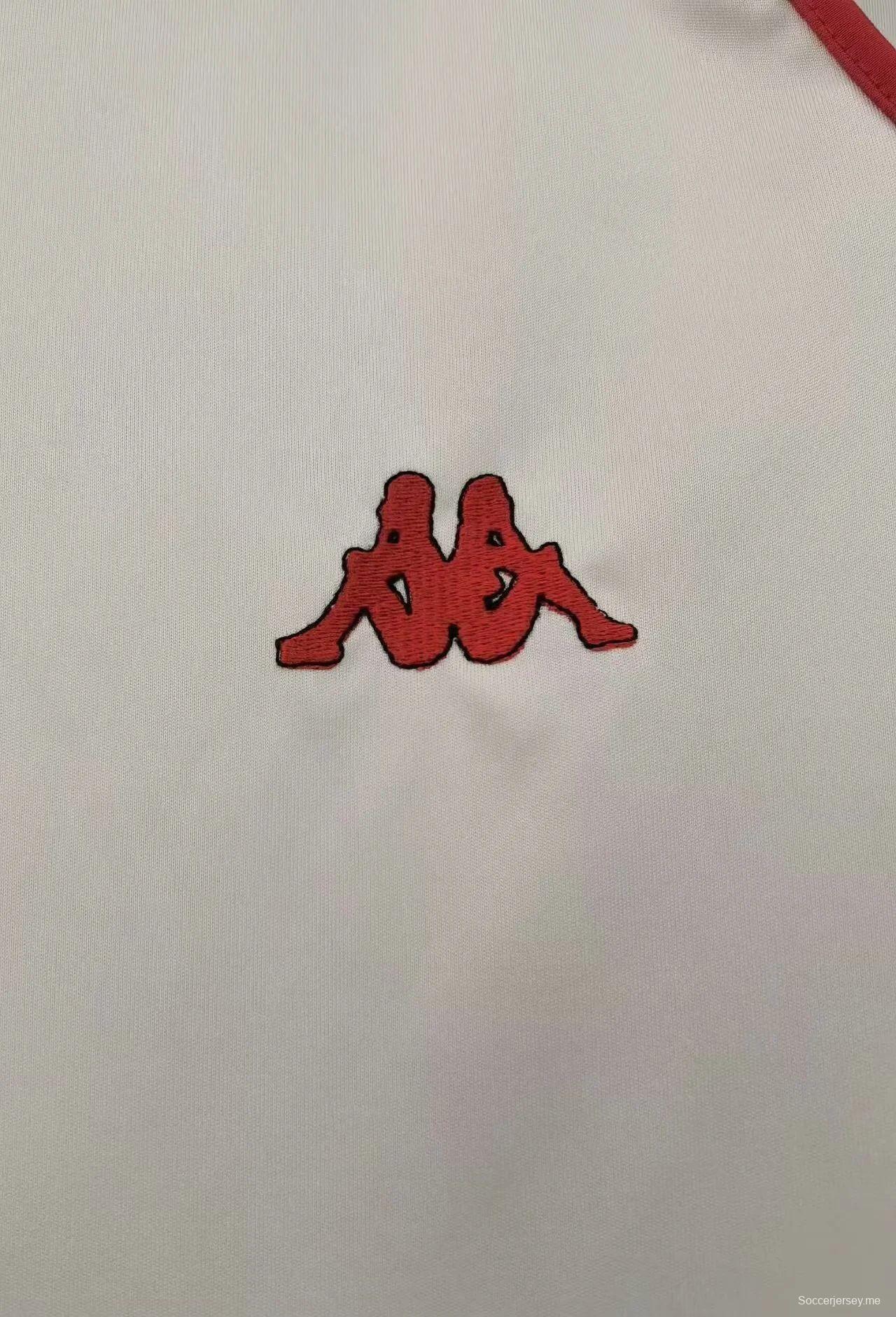 قميص ريترو 88/89 أسي ميلان خارج الديار أبيض اللون أبيض دوري الأبطال
