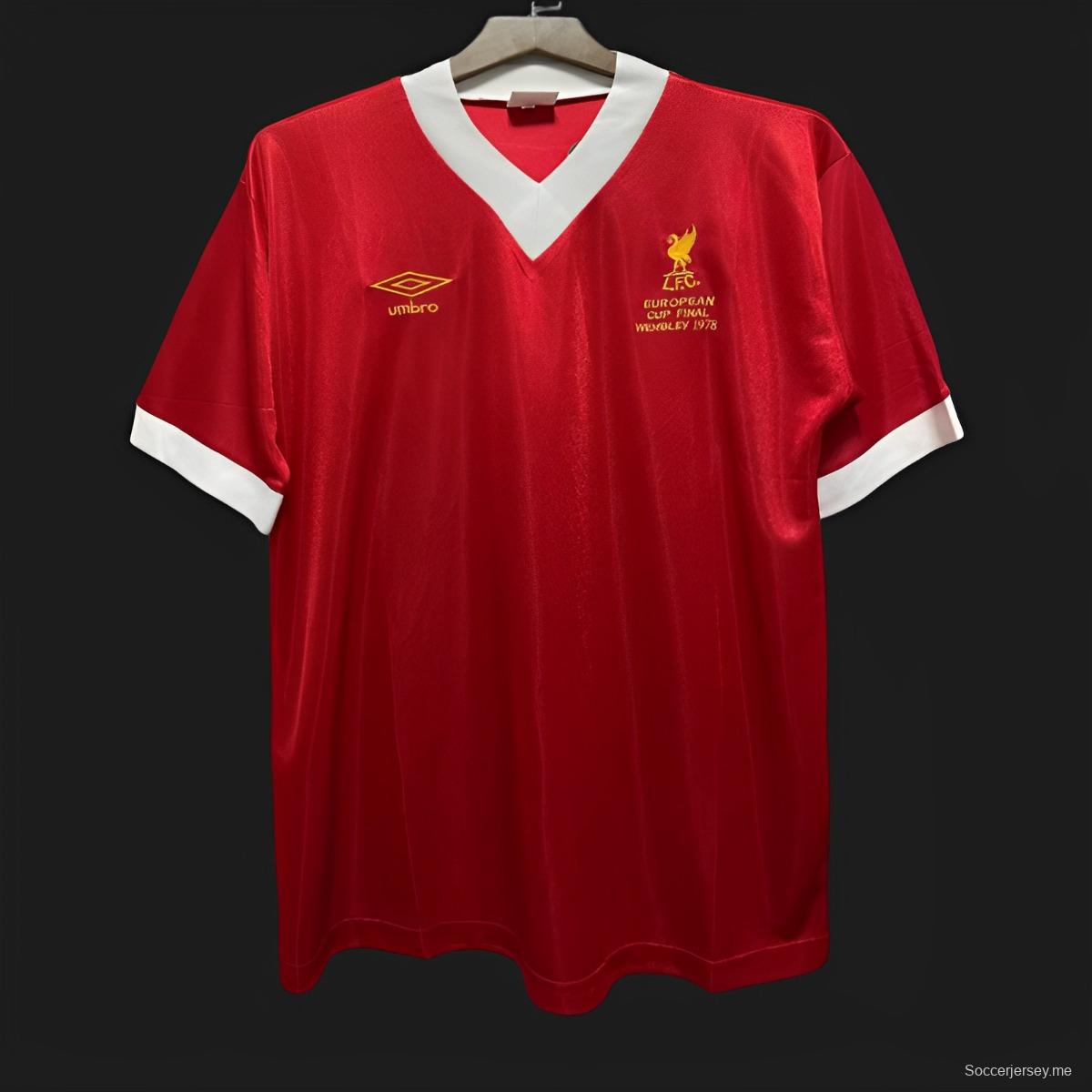 قميص عتيق يعود إلى عام 1978، قميص ليفربول في نهائي كأس أوروبا على أرضه
