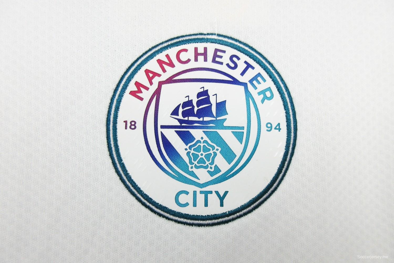 قميص أبيض عتيق 21/22 ريترو 21/22 مانشستر سيتي خارجي
