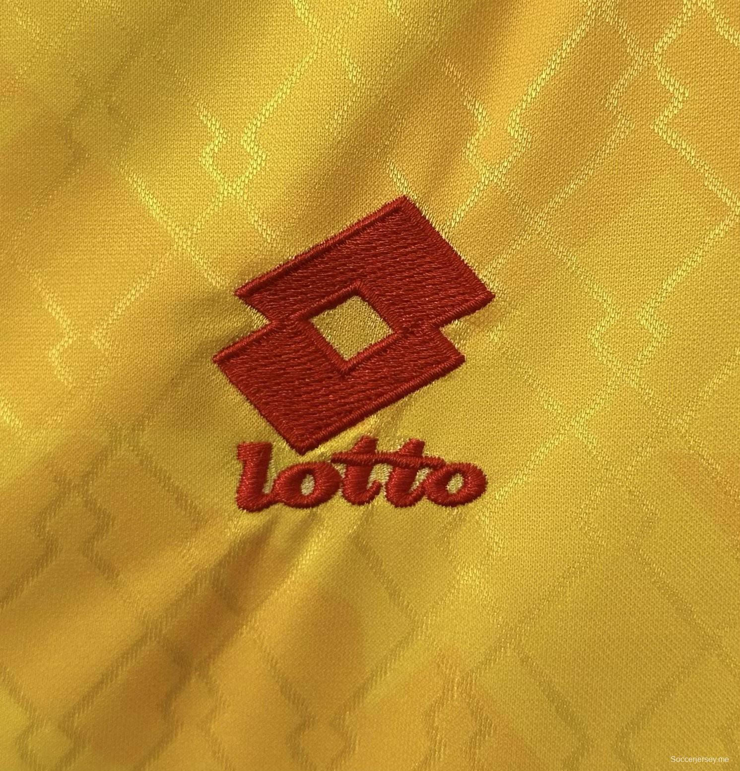 القميص الأصفر الثالث لميلان 95/96 ريترو 95/96 ميلان أصفر قديم
