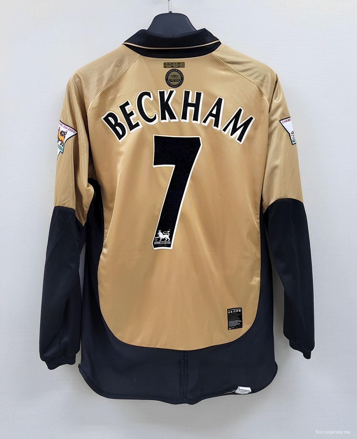 قميص ريترو 01/02 مانشستر يونايتد في الذكرى المئوية الثالثة لمانشستر يونايتد بأكمام طويلة عكسية
