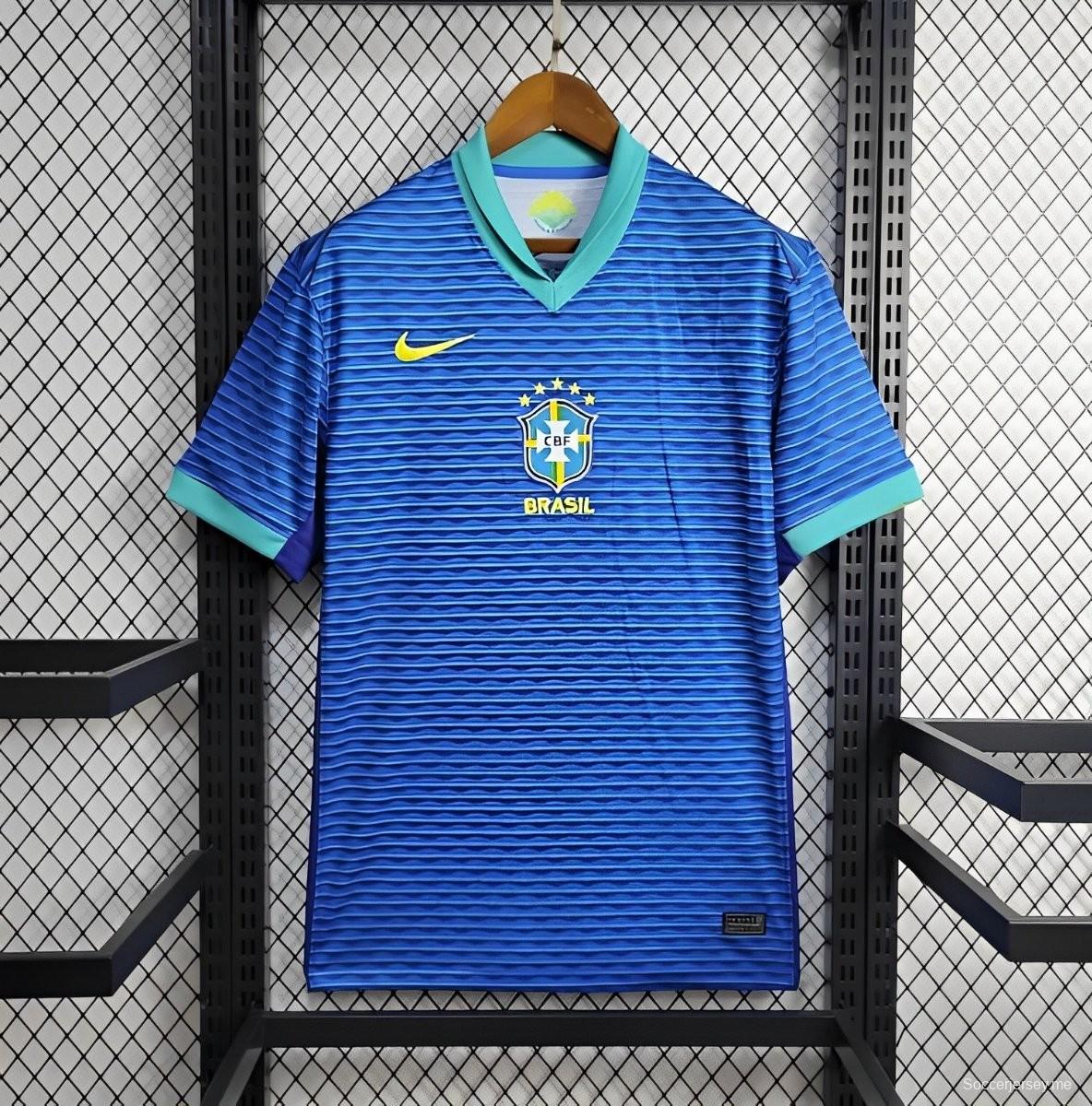 2024 قميص البرازيل أزرق اللون أزرق اللون الأزرق
