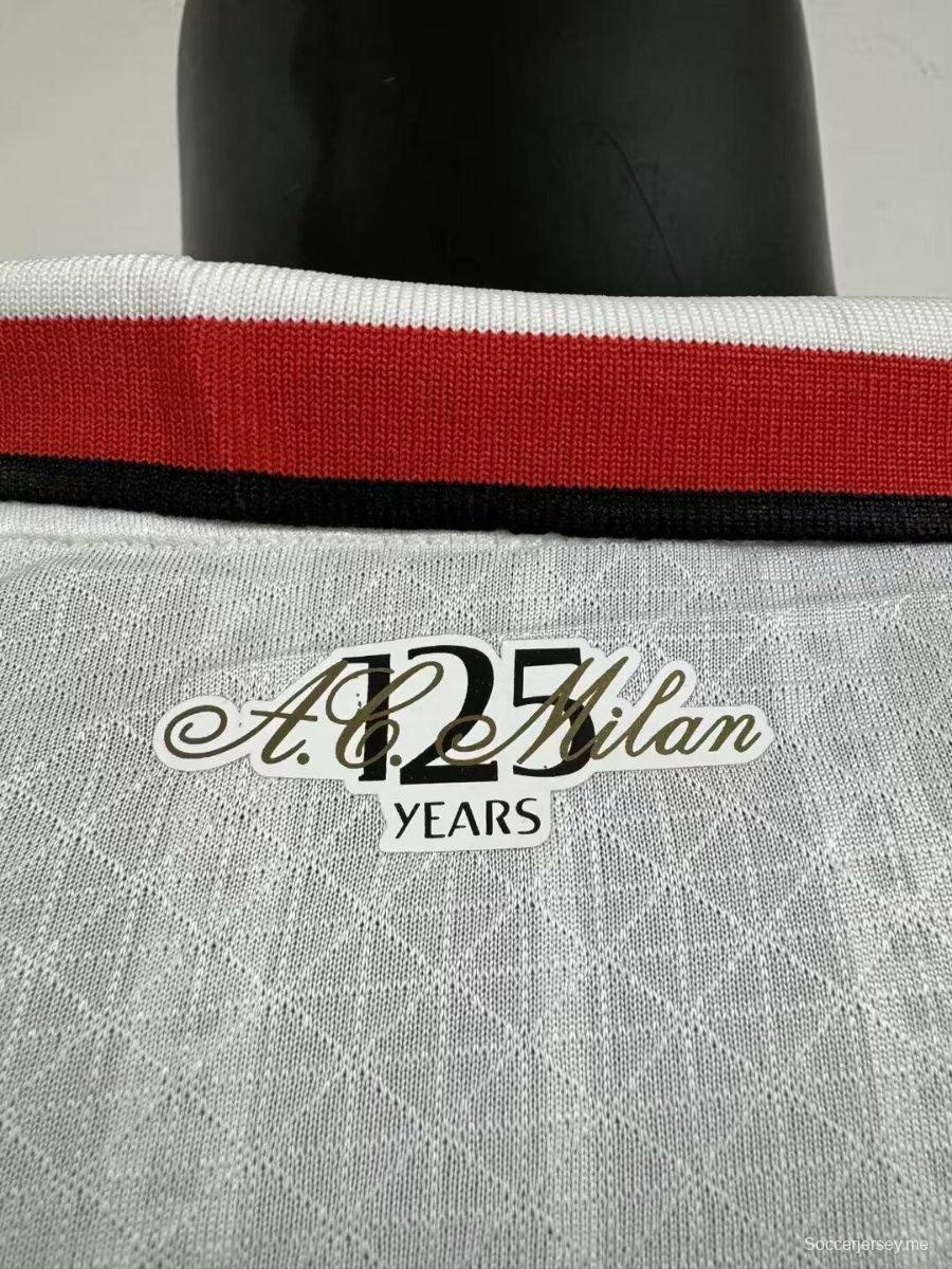 نسخة اللاعب قميص ميلان ميلان خارجي أبيض اللون أبيض
