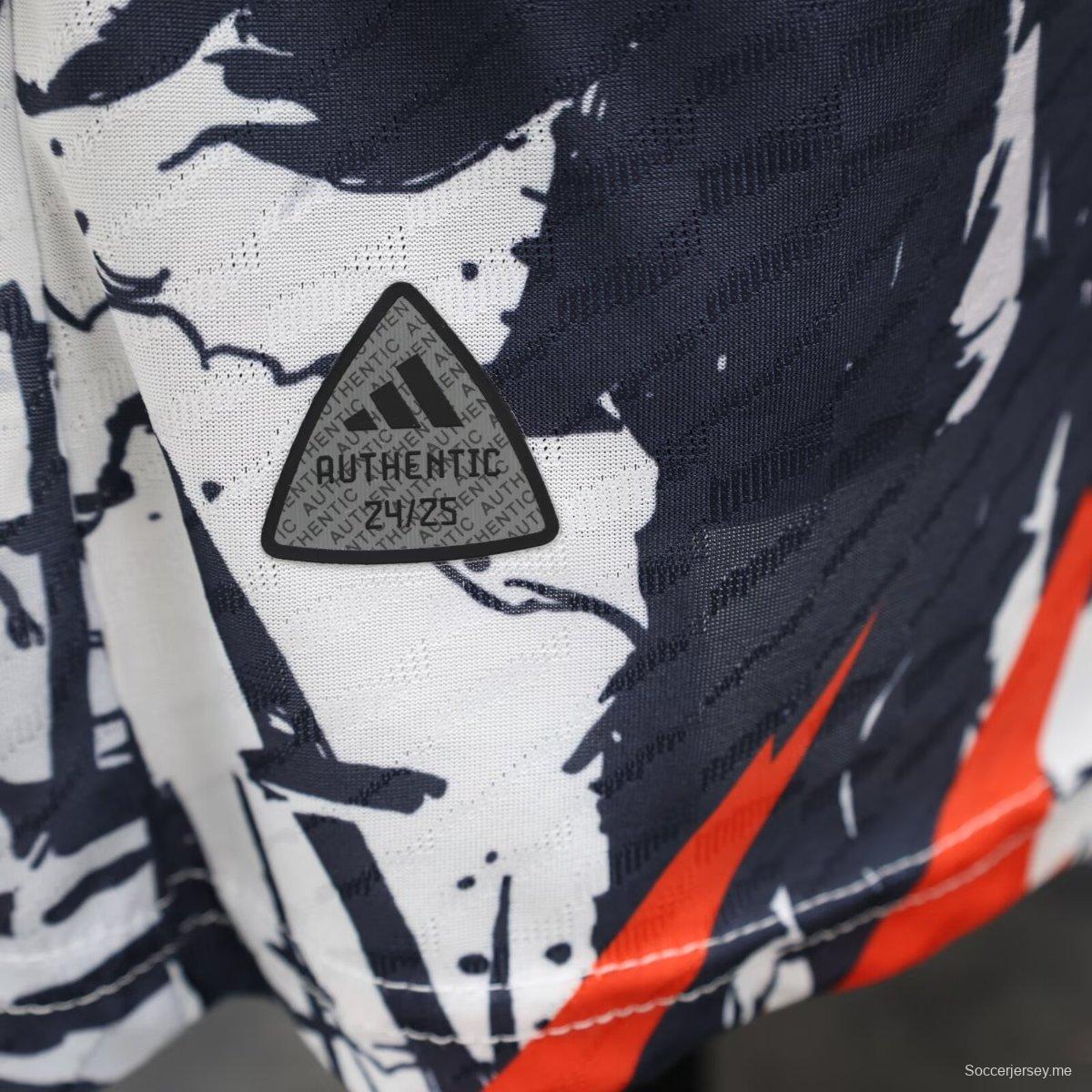 إصدار اللاعب 2024 قميص ياباني ياباني أبيض ساموراي ياباني 2024
