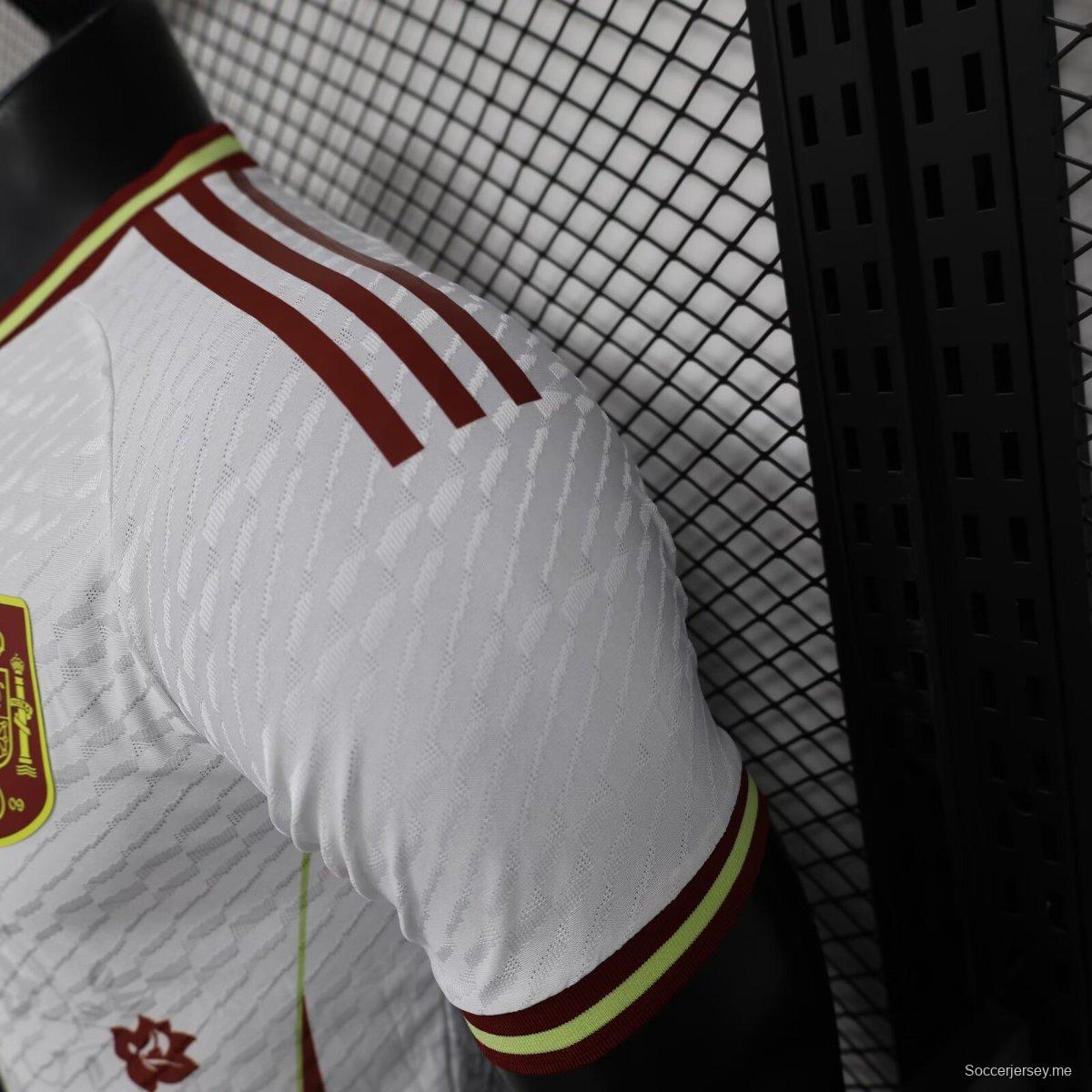 نسخة اللاعب 2024 قميص إسبانيا 2024 الأبيض الخاص
