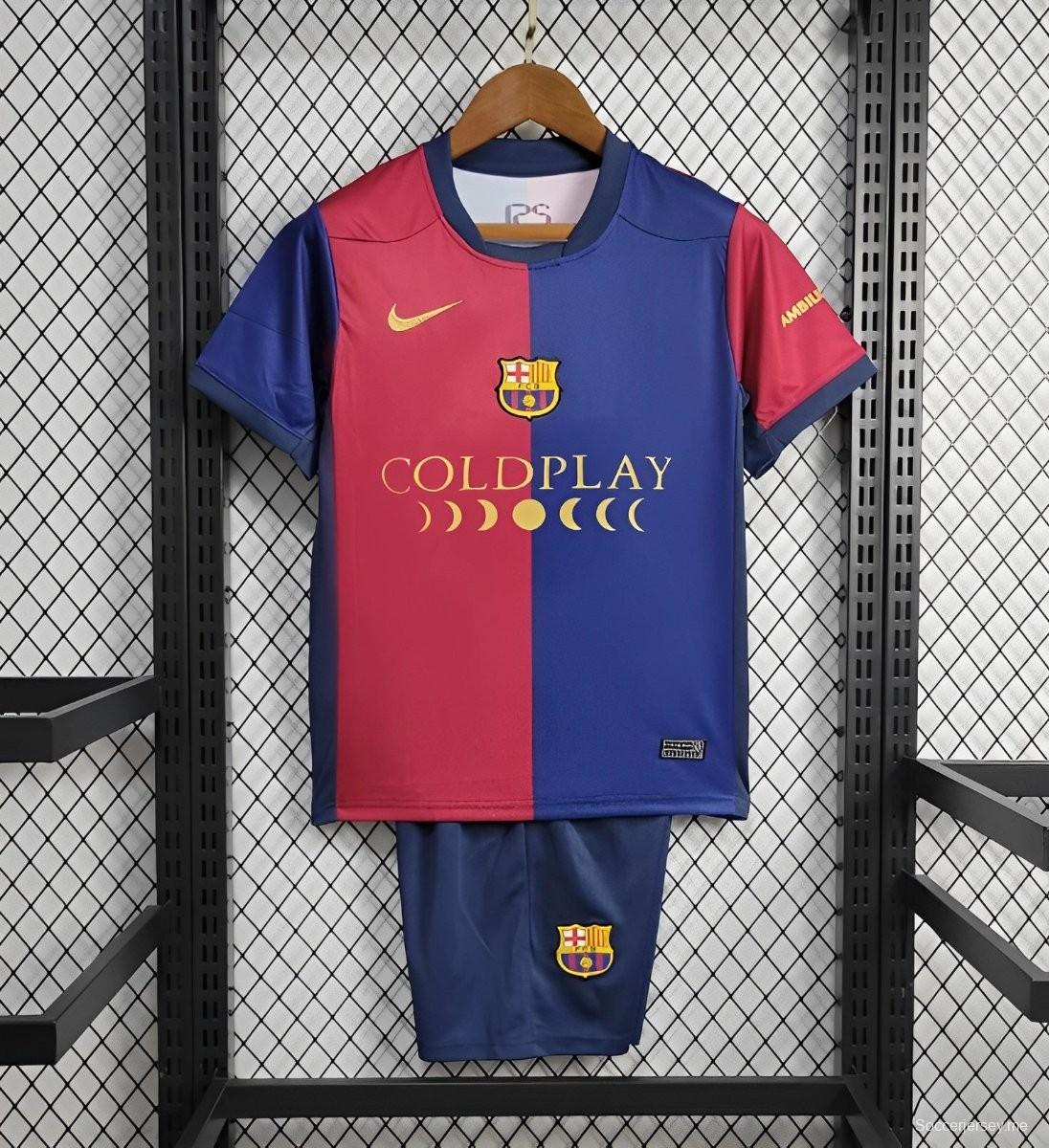 24/25 قميص كولدبلاي برشلونة كيدز برشلونة كولدبلاي هوم سبيشيال