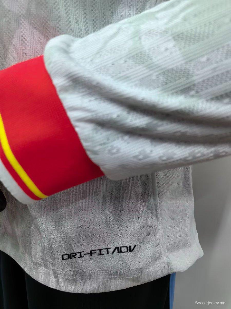 إصدار اللاعب 24/25 ليفربول الثالث بأكمام طويلة الأكمام جيريزي ليفربول الثالث