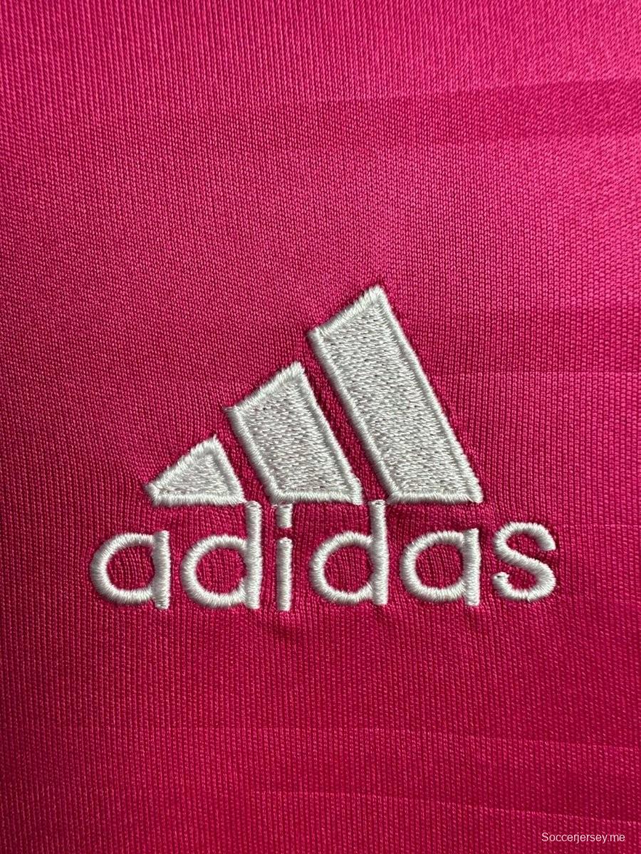 قميص ريترو 14/15 ريال مدريد بأكمام طويلة وردي اللون الوردي