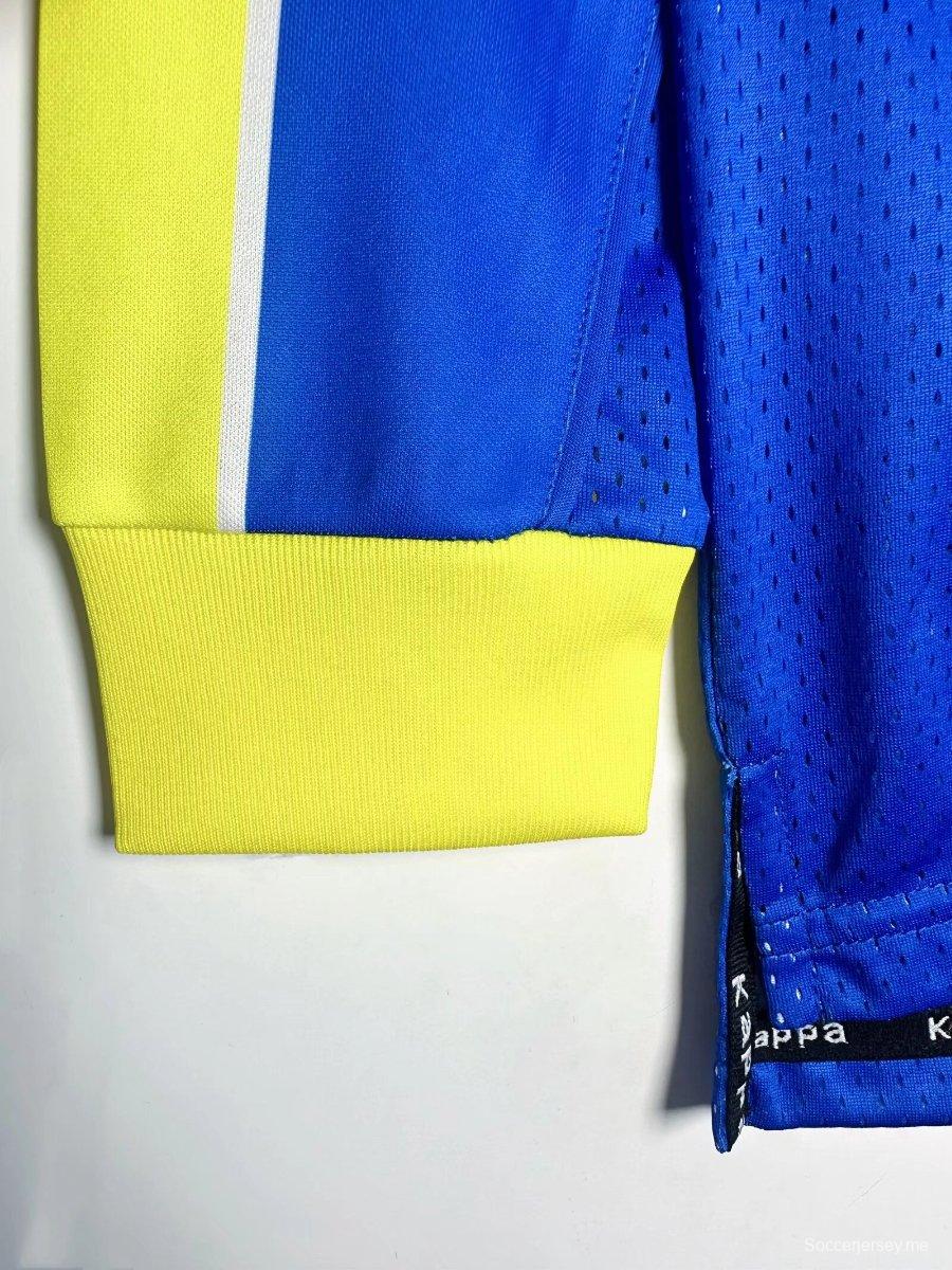 قميص ريترو 97/99 يوفنتوس ذهاباً وإياباً أزرق بأكمام طويلة