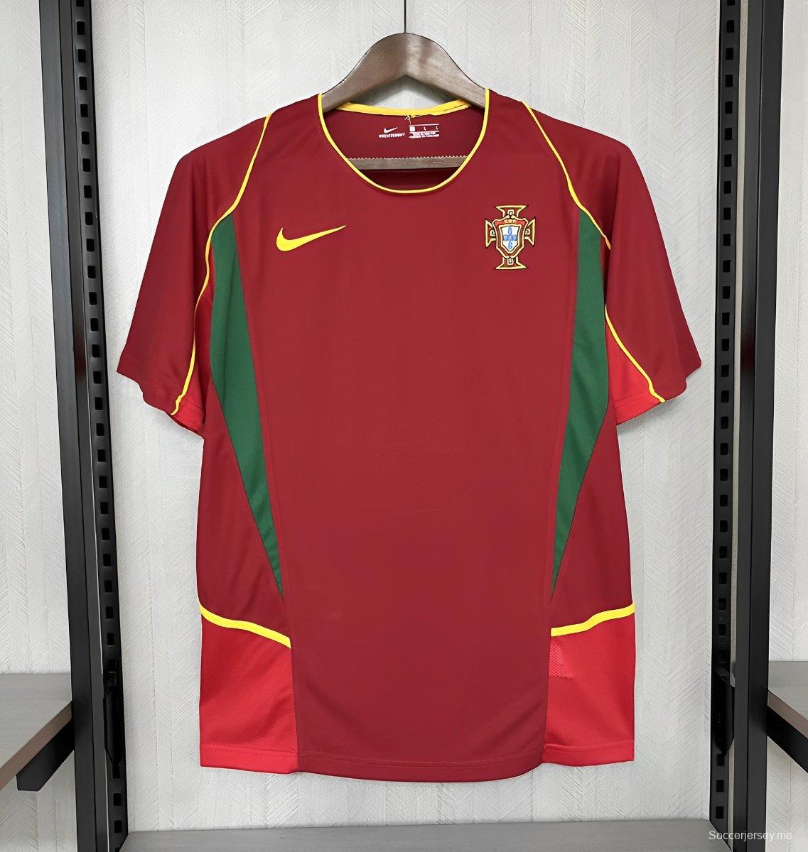 قميص منتخب البرتغال 2002 ريترو هوم جيرسي